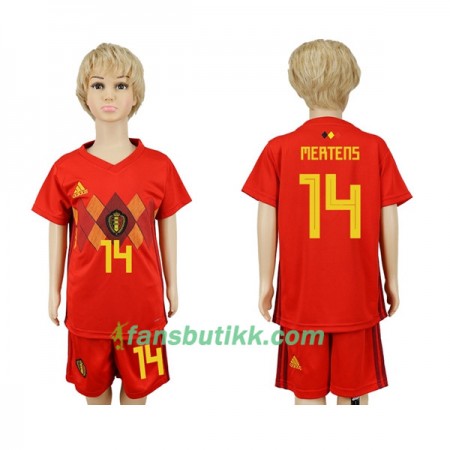 Fotball-VM 2018 Belgia drakt Mertens 14 Barn Hjemmetrøye